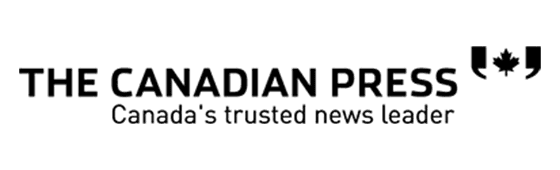 SOMA Fit Club The Canadian Press logo with the slogan "Canada's trusted news leader" and a stylized maple leaf in two brackets above the text, similar to branding styles seen at EMS Canada and SOMA Fit Club. EMS Training